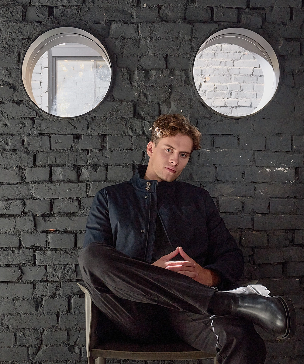 立領鋪棉保暖外套